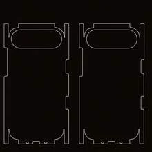 2片/套磨砂后屏保护膜，兼容 17 Pro Max、17 Pro、17 Air，全屏覆盖 - 無色 - 查看 8