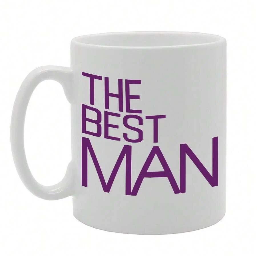 Coralgraph The Best Man Printed Tea Coffee Ceramic - Funny Printed Coffee Mug - Great Gift Idea MG2731 - White - View 1