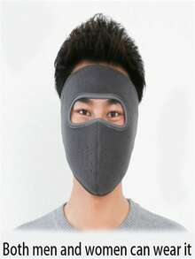 5pcs-Women's Winter Warm Windproof Mask With Fluffy Earplugs - Thick Dustproof Breathable Mask Half Face, Windproof Mask For Cold Weather, Washable And Reusable