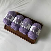 4 Balls 40g Snowflake Color Knitting Yarn [3114], New Autumn/Winter Handmade Knitting Material For Hats, Scarves, Etc., Soft Texture, Non-Shedding, Approx. 40g/Ball, 360m/Ball