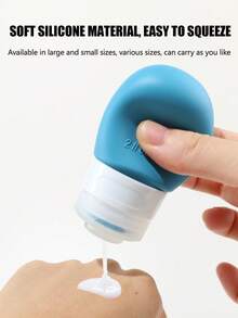 15-Piece Silicone Travel Bottles Set (25ml/50ml/100ml), Portable Cosmetic Bottles For Travel Including Shampoo, Shower Gel, Makeup Remover, Toiletries, Sachets, Mask Jars, Spray Bottles, Soft Silicone, Press-Type Skincare Sample Empty Bottles, Spray Bottles. - Multicolor - View 3