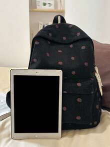 Cord-Rucksack für Frauen, neue koreanische Version vielseitiger Rucksack für weibliche Collegestudenten, Mittel- und Oberschüler, Reiserucksack für den täglichen Weg zur Arbeit, Rucksack mit großem Fassungsvermögen für den täglichen Gebrauch