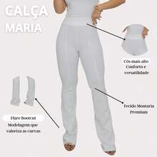 Women's Premium Flare Bootcut Riding Pants - White - View 2