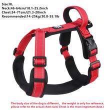 1 pièce Harnais pour animaux de compagnie pour l'extérieur, doux et confortable, respirant. Harnais réfléchissant ajustable anti-rupture pour chiens de petite et moyenne taille pour la promenade et le jogging - Multicolore - Voir 21
