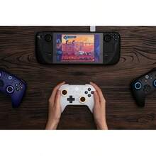 Controlador de juegos inalámbrico 8BitDo Ultimate 2 2,4G con efecto Hall adaptador 2,4g para PC Windows 10 11 Steam Android Raspberry Pi - Negro - Ver 3