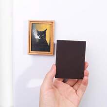 1pc Wooden Photo Frame Refrigerator Magnet, Suitable For Home, Office, Study Room Refrigerator Decoration - Refrigerator Magnet - Multicolor - View 7