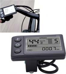 Bicicleta Eléctrica LCD, Bicicleta Eléctrica S866 Pantalla LCD Medidor 24V 36V 48V Panel de Control con Enchufe Impermeable Kit de Controlador de Velocidad del Motor sin - 1 - Ver 8