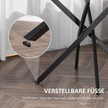 HOMCOM Coffee Table, Round Glass Table, Black Side Table With Glass And Metal Frame, 80x80x75, Modern And Elegant On The Site. - 1 - 查看 6
