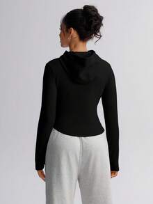 TCVC 女士时尚保暖抓绒立领拉链连帽外套，适合秋冬季节穿着，保暖舒适，适合滑雪、徒步、户外运动、跑步、远足等。