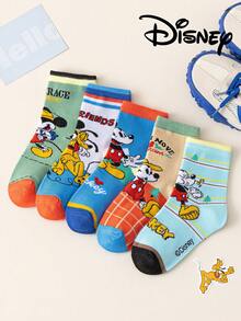 Disney 10/5 Calcetines auténticos de Mickey Mouse para niños, calcetines de regalo de Año Nuevo, calcetines de invierno para niños, calcetines de dibujos animados de Mickey Navidad Año Nuevo, calcetines para niños, calcetines para el hogar, calcetines de regalo creativos, calcetines, calcetines para niños adecuados como regalos y para uso diario para estudiantes/adultos - Multicolor - Ver 2
