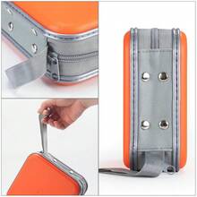 UENTIP CD Case For Car,48 Capacity DVD Case Portable Zipper Holder Large Storage CD Wallet CD Organizer Home Travel (Orange, 48){Inchcolor_nameinch:Inchorangeinch} - Orange - View 4