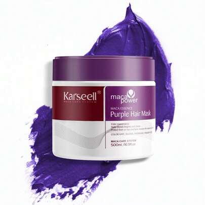  Karseell Para Cabello Rubio Plateado Con Reflejos Púrpura Mascarilla Profesional Neutraliza Tonos Latón y Amarillo 16.90 oz 500ml