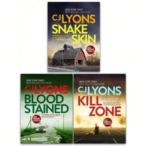Cj Lyons Lucy Guardian  Thrillers 3 Books Collection Set  Kill Zone Blood Stained Snake Skin - Sets - View 1