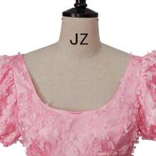 Daphne Cosplay Costume Women's Deluxe Lace Regency Dress - 粉色 - 查看 8