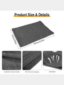 1pc Solid-Colored Face Mask, Available In Black And Gray, Provides Warmth, Windproofing, And Dustproofing. It Is Unisex And Suitable For Winter Sports, Cycling, And Training - Multicolor - View 8