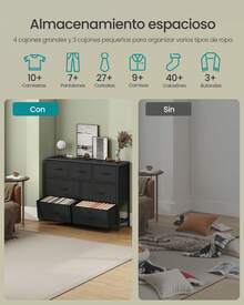 SONGMICS Dressers & Chests Of Drawers - Black - View 3