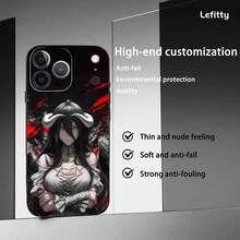 A-Albedo Overlord Sexy Phone Case Cover Compatible With  17 16 15 14 13 12 11 Pro Max Plus Mini Black Frosted Soft Shell Funda, Cover Compatible With  17 Case,  17 Pro Case,  17 Pro Max Case - Z2 - View 13