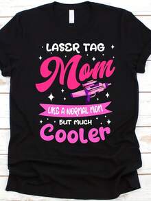 Laser Tag Mom Like A Normal Mom Shirt, Mother's Day Gift, Laser Tag Players, Laser Tag Gun Graphic, Lazer Tag Shirt, Laser Skirmish Lovers - Style 2 - View 1
