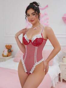 Cosplay Sexy Lingerie Sets - Đỏ - Xem 2