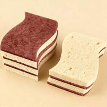 9pcs Natural Kitchen Sponge Scrubbers - Plant Fiber And Coconut Fiber Dish Sponges For Cleaning Dishes, Kitchen Counters, Tiles