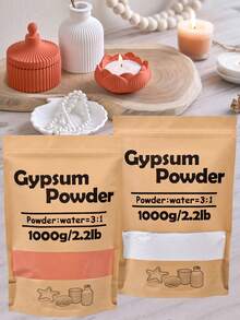 1000g/2.2lb In Bag Resin High Density Plaster Powder Brick Red Plaster Powder For DIY Sculpture Molds,Vases Making Casting Production Material Gypsum Powder In Barrel - Gypsum - View 1