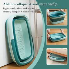 Foot Soak TubVERSAINSECT sible Foot Bath Basin Foot Soak Tub with Handle Feet Soaking Tub with Massage Points for Home SPA Foot Bucket for Soaking Feet Foot Soothing and Pedicure Treatment GreenFoot Soak Tub - verde - Ver 2