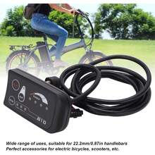 Pantalla LED de Bicicleta Eléctrica, 36V 48V, Panel de Control LED, Manillares de 22,2 Mm, para Bicicletas Eléctricas, Diseño Compacto, Multifunción, para Usuarios de Día - 1 - Ver 2