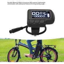 Yunir Pantalla LCD Eléctrica, EN06 Pantalla LCD Impermeable de 6 Pines con Soporte, Interfaz de Faro, 24V 36V 48V 60V, Medidor de Pantalla LCD de Ciclismo para Manillar de 22,2 Mm - 1 - Ver 8