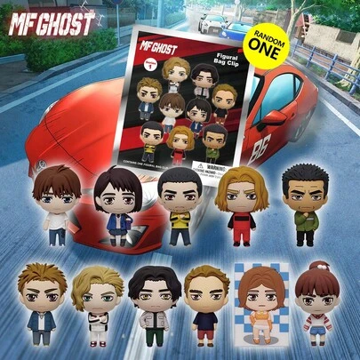 Crunchyroll 1PC MF Ghost Officially Licensed  Blind Bag 3D Foam Keychain Cute Character Mystery Box Random One Great Collectible Backpack Accessorie PVC Bag Clip For Fan Collector Christmas Birthday Gifts