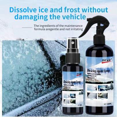 H4Cacle Ice Melt Spray Antifreeze & Snow Melting Agent Refrigerator Freezer Windshield De-Icing Agent Spray Snow Melting Winter Car And Home Rapid Thawing Ice And Snow Remover Glass Freeze Window Anti Icing Anti Frost