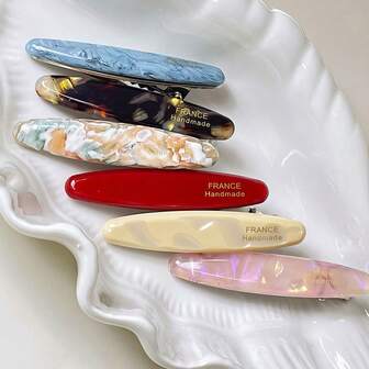 Kadınlar İçin Yeni Oval Söğüt Yaprağı Asetat Saç Tokası, Perçem Tokası, Ördek Tokası, Yan Toka, Saç Tokaları, Saç Aksesuarları, Pençe Tokaları, Saç Pençeleri, Saç Tokaları