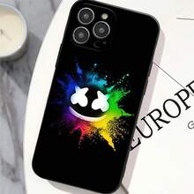 Funda de teléfono DJ M-MARSHMELLO para  12 11 13 14 15 16 Max Pro Plus, cubierta de silicona suave negra, compatible con funda de  17, funda de  17 Pro, funda de  17 Pro Max - z2 - Ver 12