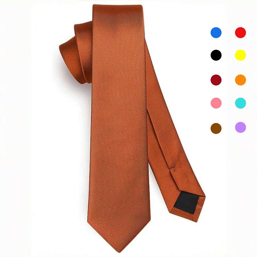 1pc Men Classic 6cm Narrow Necktie,For Daily Wear And Wedding