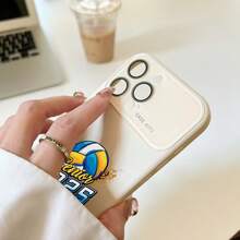 [Para los amantes del voleibol] Nuevo smartphone con pantalla grande. Compatible con las series 17 Pro, 17, 16 Pro, 15, 14 y 13 Pro/Plus. Lente completa y esquema de colores renovado. Teléfono - Rosa - Ver 4
