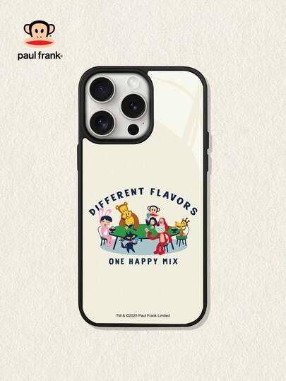 Paul Frank Paul Frank Officially Licensed 2-In-1 Acrylic Phone Case, Full Body Shock-Proof Camera Protection, Design Suitable For IPhone 13/14/15/16 Pro Max