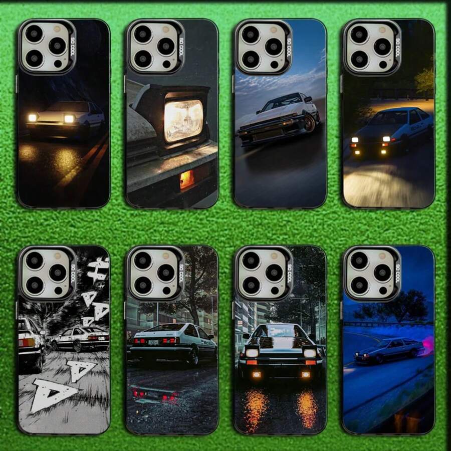 Funda para teléfono Car T A AE86 17 16 15 14 13 12 11 Mini Pro Max cubierta de silicona mate gris negra diseño deportivo funda antigolpes carcasa flexible protección móvil accesorios - z2 - Ver 1