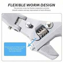 10" Adjustable Torque Wrench – 5-In-1 Ratchet & 180° Folding Spanner For Precision Mechanics - 1Pcs - View 4
