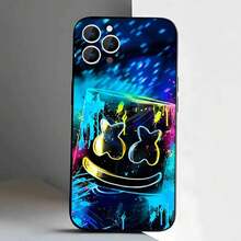 Funda de teléfono M-MarshmelloS compatible con  17,16,15,14,13,12,11,Pro,XS,Max,XR,Plus,E,SE4,Mini, funda negra suave, compatible con funda de  17, funda de  17 Pro, funda de  17 Pro Max - z6 - Ver 4