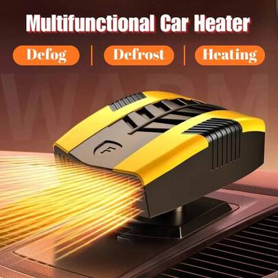 12V Auto Heizung 2 in 1 Heizen & Kühlen Entfeuchter Entfroster 360 Grad Drehung Windschutzscheiben Entfeuchter für Auto, SUV, Wohnmobil, LKW