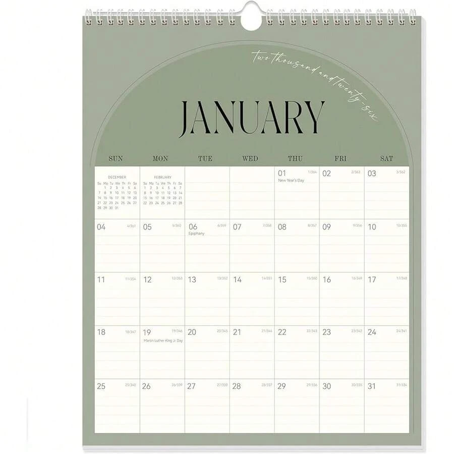 Wall Calendar 2026-2027, Vercal Wall Calendar 2026, Jan. 2026-Jun. 2027 ...
