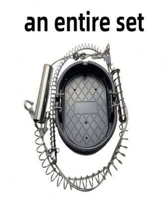 1 Set Easy Install Garden Insect Protection Kit - Durable Plastic & Metal, Large Animal Trap, Spring-Loaded Mechanism, No Battery Required, Ideal For Outdoor Pest Control