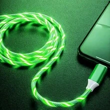 Fast Charging LED Illuminated USB To Type-C Data Cable, Compatible With IPhone 17 Series, 17 Pro Max/17 Pro/17/Air/16/15, S25/S24/S23/S22/S21 Ultra Plus, Compatible With IPhone 17, 17 Pro Max, 16, 16 Plus, 16 Pro, 16 Pro Max,Compatible With Redmi, Compatible With OnePlus Charger Travel - Multicolor - View 4