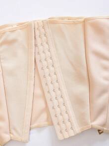 1pc Waist Cincher Zipper Front Compression Bustier Shapewear For Women