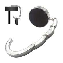 1pc Creative Bag Hanging Rack Handbag Hook Folding Storage Rack Portable Key Ring Alloy Table Hook Hardware Home Organizer,Bag Accessories