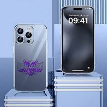 Carcasa transparente de teléfono móvil de moda Cubierta de teléfono transparente para iPhone con diseño de Runaway en color morado y negro ideal para uso diario y protección elegante Para teléfonos Galaxy de Apple - transparente - Ver 1