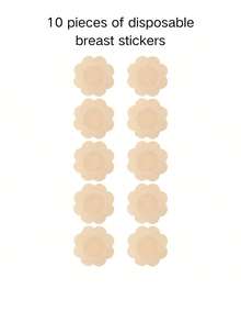 A Pair Of Self-Adhesive Bra Inserts, Adhesive Bra Pads For Women, Double-Sided Adhesive Breast-Lifting Inserts, Washable And Reusable, Enhance Breast Fullness, Suitable For Bikinis And Swimming.