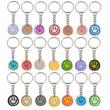 14/18/21/24/27/30/40pcs Cartoon Cute Smiling Face Keychains, Suitable For Party Favors, Holiday Supplies, Back To School Gifts - Multicolor - View 4