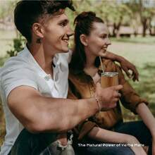 Modern Mate Cup And Bombilla Set Yerba Mate Cup - Yerba Mate Set Includes Double Walled 18/8 Stainless Steel Mate Tea Cup, Two Bombilla Mate Straw And A Cleaning Brush 12 Oz, Wood