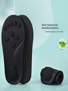 1 Paar neue, lässige, antibakterielle, deodorierende Militär-Trainings-Einlegesohlen, schweißabsorbierend, atmungsaktiv, stoßabsorbierend mit Fußgewölbestütze, reduziert Ermüdung bei längerem Stehen, geeignet für Lederschuhe und Sneaker.