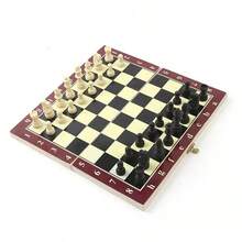 Premium 3-In-1 Wooden Chess Set With Fold-Out Storage Including Classic Chess Backgammon And Checkers For Adults - Multicolor - View 1